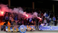 La hinchada, con el D�por