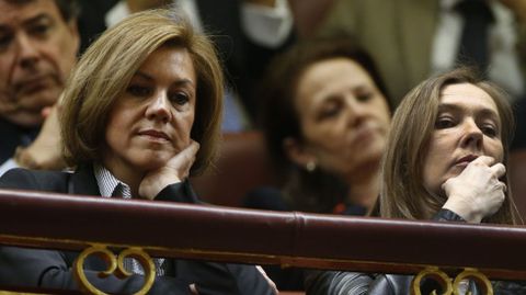 Elvira Fern�ndez, esposa del presidente del Gobierno, y la secretaria general del PP y presidenta de Castilla-La Mancha, Mar�a Dolores de Cospedal