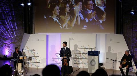 La Reina Letizia presidió hoy el acto inaugural de los cursos de verano de la Escuela Internacional de Música de la Fundación Princesa de Asturias