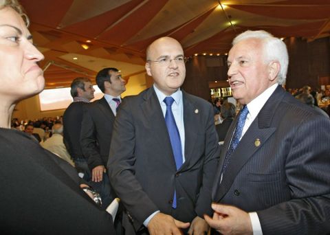 M�nica Legazpi, interventora de la Diputaci�n, Jos� Manuel Baltar y Jos� Luis Baltar. 