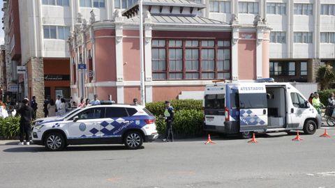 La calle Sol, minutos despu�s de que se produjese el accidente