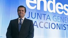 l presidente de Endesa, Borja Prado, durante la junta general de accionistas que la elctrica celebra hoy en su sede de Madrid
