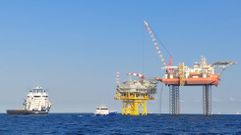 Parque e�lico marino de Iberdrola en Francia, el de Saint Brieuc, con jackets construidas por Navantia y Windar Renovables en Fene