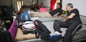 Medio millar de peregrinos de distintas nacionalidades pernoctaron en el albergue de Pontevedra durante la Semana Santa. 