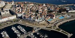 Vista a�rea de la Marina, el complejo de La Solana y la Ciudad Vieja, zonas que estar�n afectadas por el nuevo Pepri.