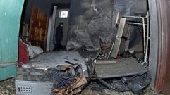 Robo e incendio en la iglesia de Sirves