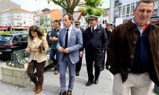 El alcalde y autoridades de Carril y Vilagarc�a se reunieron con representantes de la Armada. 