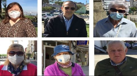 Marina Pereira (vecina de Meir�s),  �scar Otero (vecino de Arillo), M.� Mercedes Bugallo (vecina de Betanzos), M.� Dolores Garc�a (residente en Miami de vacaciones en Sada),  Mar�a Souto (vecina de Gandar�o) y Secundino Naveira (vecino de Betanzos) comentaron a La Voz su impresi�n sobre las franjas horarias.