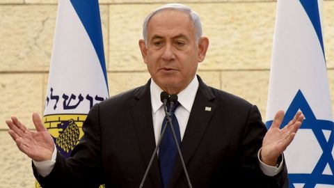 El primer ministro en funciones de Israel, Benjamin Netanyahu, que intenta evitar que se d� a otro el mandato de formar Gobierno