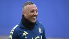 El centrocampista del Real Oviedo Santi Cazorla