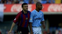 Luis Enrique, como jugador del Bar�a