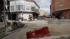 Obras en la calle Alejandro Pedrosa.