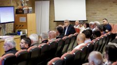 Jos� Antonio Ferreiro, este luns durante a defensa da s�a tese doutoral, na facultade de Humanidades de Lugo