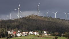 Parque e�lico de A Silvarredonda, el �nico en funcionamiento ahora (desde el 2005) en Cabana