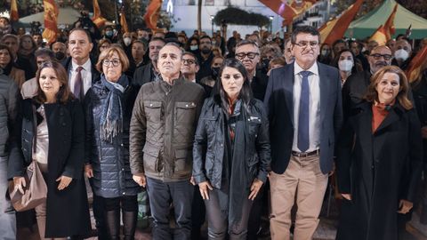 La secretaria general de Vox en el Congreso, Macarena Olona, protagoniz este jueves un acto pblico en la localidad onubense de Lepe.