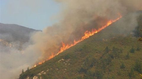 Fuego en Asturias.Fuego en Asturias