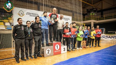 Equipos en la copa Galicia de luchas olmpicas.