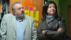 Foto de archivo de Jos� Oreiro y Marisol Pi�eiro cuando formaban parte del gobierno de Carnota