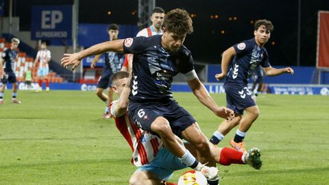 Pablo Meix�s y el juvenil Cristian Carro, en el Lugo-Celta Fortuna de la primera vuelta.