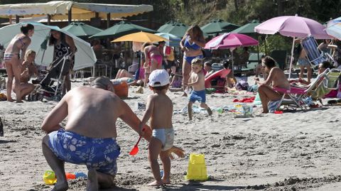 Playa de Paxarias, en Sanxenxo