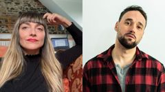 Os poetas Mar�a �lvarez Mart�nez, Masha, e�Ant�n de Dios Riveiro