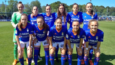 Real Oviedo Femenino Logroo Requexon.Alineacion del Real Oviedo Femenino frente al Logroo