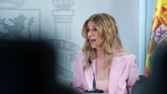 La ministra de Trabajo, Yolanda D�az. 