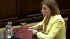 Carme Forcadell eligi� un traje amarillo para su alegato final ante el Tribunal Supremo
