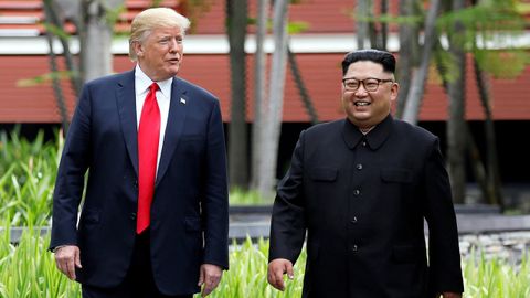 Hist�rico encuentro entre Donald Trump y Kim JOng-un