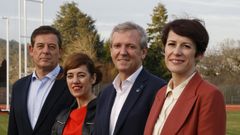 Jos Ramn Gmez Besteiro, Marta Lois, Alfonso Rueda y Ana Pontn.