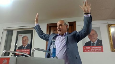 Jos Tom celebra su segunda mayora absoluta la noche de las ltimas elecciones municipales
