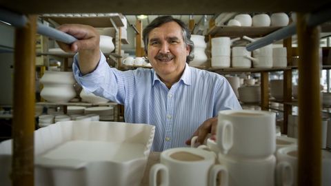 Segismundo Garc�a, propietario del Grupo Sargadelos y ahora tambi�n de Burelarte
