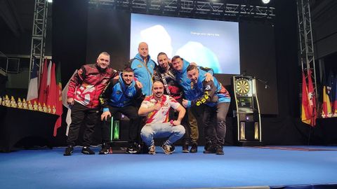 La formaci�n mundialista del Kaldi, con Diego Gonz�lez, Adri�n Fern�ndez, Jorge Blanco, Mart�n Mart�nez, Cristian Oliveira, Javier y Borja Gonz�lez