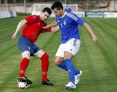 Diego Otero anot� el segundo gol del Negreira en el arranque de la segunda mitad.
