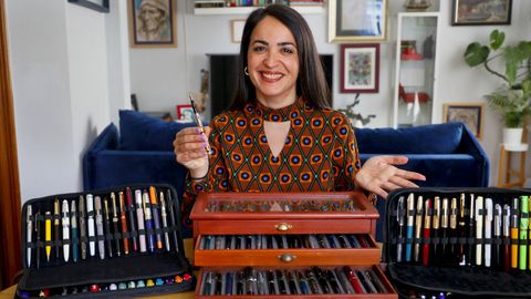Azahara Letras, profesora de caligraf&iacute;a art&iacute;stica