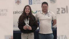 Clara M�ndez, junto a Jes�s Rodr�guez.