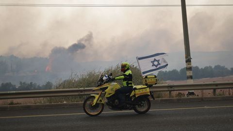 Incendio en las inmediaciones de Jerusalén, en Israel