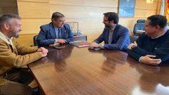 Desde la izquierda, Pablo Guillemette, Julio Abalde, Francisco Estella y Marcos Ortega.