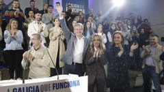 Alfonso Rueda, en un mitin en San Cibrao das Vi�as, Ourense