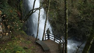 Fervenza de Augaca&iacute;da, en Pant&oacute;n, estes d&iacute;as atr&aacute;s.