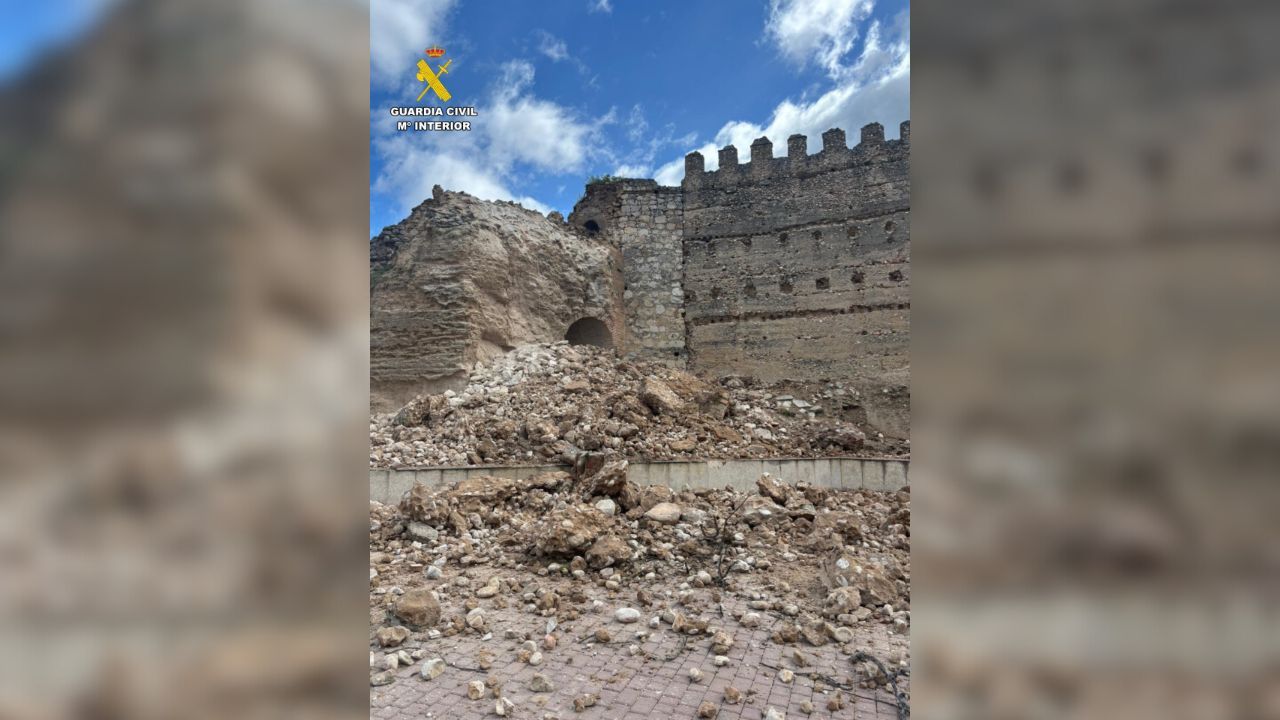 Se derrumba una torre del castillo de Escalona, en Toledo, sin causar daños personales