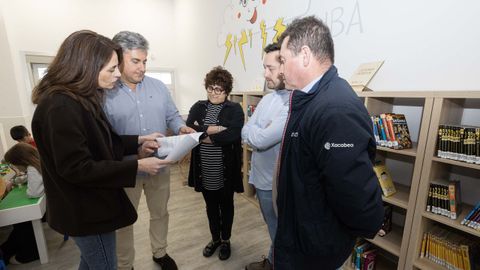 La visita al colegio Eduardo Pondal de Ponteceso