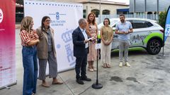 El presidente de la Diputaci�n, Luis Menor, participa en la presentaci�n del proyecto Emicou, Estrategia de Movilidad Inteligente Conectada de Ourense. Tambi�n participan en la presentaci�n Noelia Rodr�guez Aparicio�(Presidenta de AJE Ourense), Nuria Iglesias Blanco y Jose Manuel Martinez Perez (Directora de proyectos y CEO de Mobify, respectivamente).