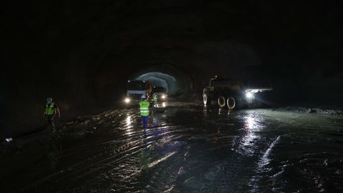Obras de los tneles del tren al puerto exterior