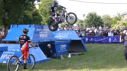 Exhibici�n de trail, el s�bado en la concentraci�n motera de Os Fojeteiros