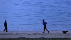 Imagen de la playa ribeirense de Coroso