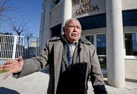 Secundino Prego, a las puertas del juzgado de guardia al que acudi� ayer a declarar.