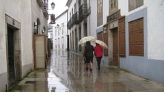 Por la calle Porta de Cima pasa el Camino Norte