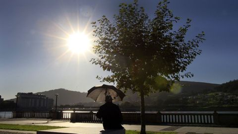 Los puntos de control que tiene la red de Meteogalicia en la comarca superaron ampliamene los 20 grados esta jornada