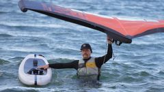 Roberto Lage rescat a un piragista que haba sido arrastrado por la corriente en Santa Cristina